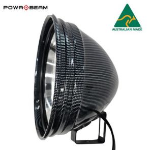 Powa Beam 245mm QH Carbon Fibre Spotlight With Bracket - 100W